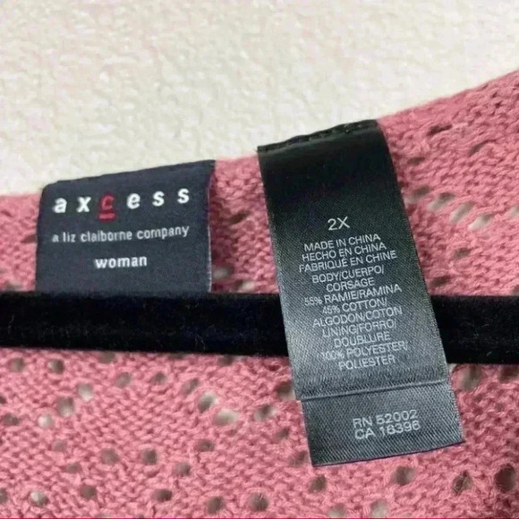 AXCESS Crochet Knit Top - Picture 6 of 12